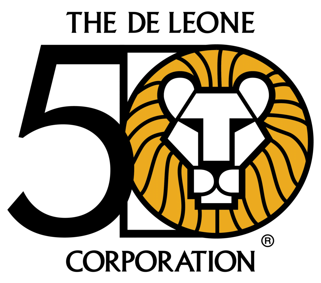 DeLeone Logo 50th Anniversary Final Transparent 01